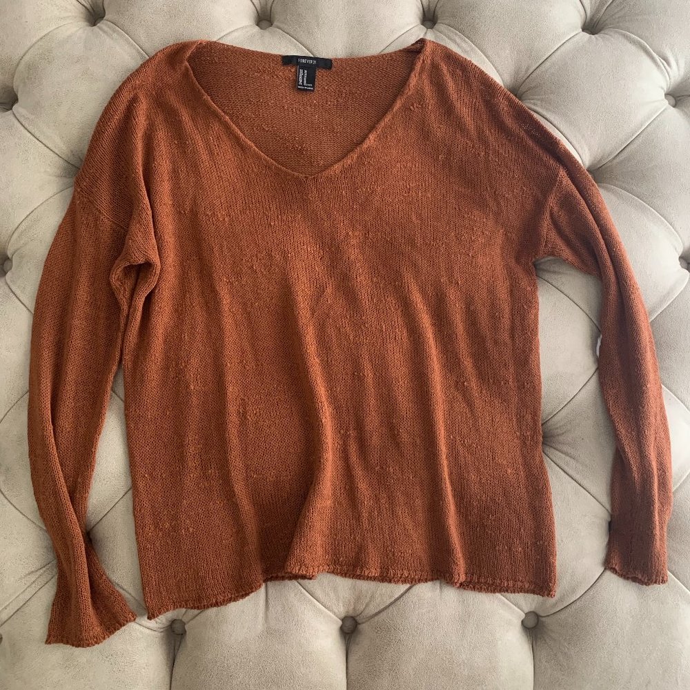 Forever 21 Burnt Orange Sweater